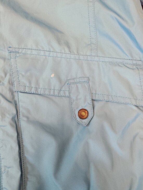 BONFIRE Bomber / Rain Jacket waterproof lined hooded Bright Blue Size Small - Picture 11 of 11